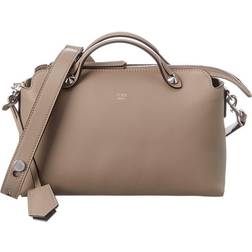 Fendi By The Way Medium Leather Shoulder Bag beige