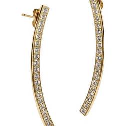 Astrid & Agnes Ellen Long Earrings - Gold/Transparent