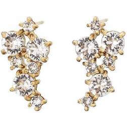 Edblad Leonore Earrings - Gold/Transparent