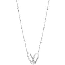 Ania Haie Rhodium Plated Glow Solid Bar Necklace N018-03H