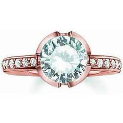 Thomas Sabo Ladies Ring - Rose Gold/Transparent