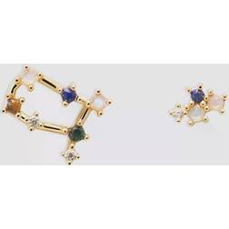 Pdpaola Gemini Örhängen 18 kt - Gold/Multicoloured