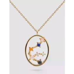 Pdpaola PDPAOLA Zodiac Constellation Plated Pendant Necklace
