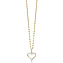 Mads Z Tender Heart halsband kt. m. 0,12ct.