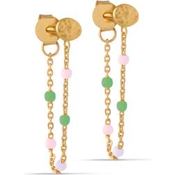 ENAMEL Copenhagen Lola Earrings - Gold/Wilderness