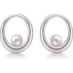 Støvring Design Earrings - Silver/White