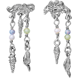 Maanesten Ewania Earrings - Silver/Opals/Aquamarines/Pearls