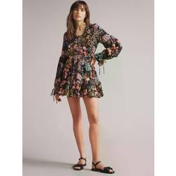 Ted Baker Hendria Floral Belted Tiered Mini Dress