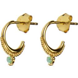 Hultquist Daria Earrings - Gold/Opal