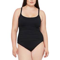 La Blanca Plus Island Goddess Plus Lingerie Mio Tummy Control One-Piece Swimsuit Women's Swimsuit