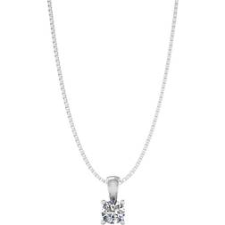 Smykkekæden Chain Necklace - Silver/Transparent