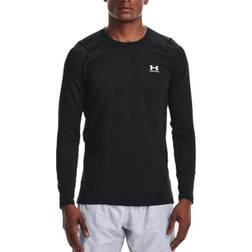 Under Armour Fitted Crew da Uomo Nero/Bianco