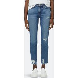 Hudson Jeans Nico Mid-Rise Straight Crop Jean SEAGLASS