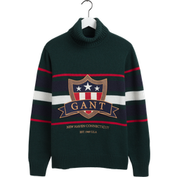 Gant Striktrøje, Tartan Green