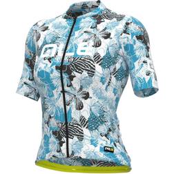 Ale Alé Kurzarm Fahrradtrikot - Orange/Weiß/Rot