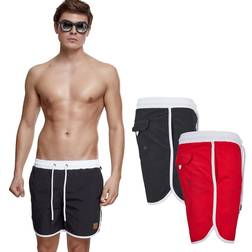 Urban Classics Retro Swimshorts black/darkshadow