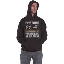 Pink Floyd Hoodie Retro Stripes - Musta