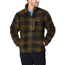 Columbia Pass Printed Fleece Jacket - Olive Green Check