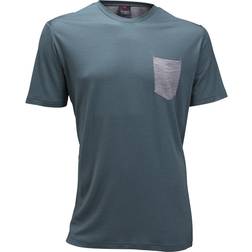 Ulvang Summer Wool Pocket T-shirt - North Sea/Grey Melange