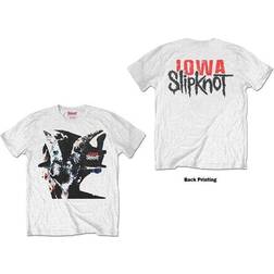 Slipknot Iowa Goat Shadow Back Print T-Shirt - White