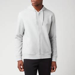 Armani Exchange Full Zip Logo Hoodie - Grey