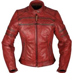 Modeka Iona, veste en cuir femmes couleur: Rouge taille: