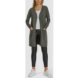 Saint Tropez N2675, Milasz LS Long Cardigan Kvinde Cardigans Casual Fit Ensfarvet hos Magasin G.Ironm