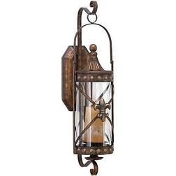 Ridge Road Décor Fleur de Lis Lantern 20"