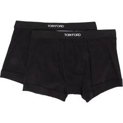 Tom Ford Cotton Blend Boxer Briefs 2-Pack - Intimo Bianco/Nero