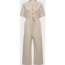 Selected Femme jumpsuit hørblanding-Hvid