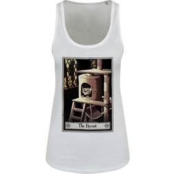 Deadly Tarot Womens/Ladies The Hermit Felis Vest Top (White)