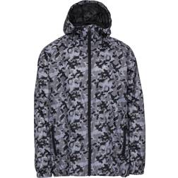 Trespass Qikpac Printed Packaway Waterproof Jacket (Grey Camo)