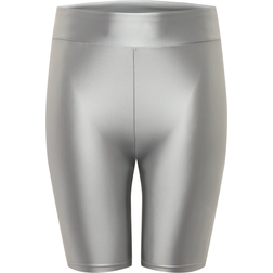 Urban Classics Highwaist Shiny Metallic Cycle Short - Schwarz