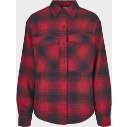 Urban Classics Bluse - Nachtblau/Rot