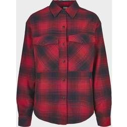 Urban Classics Camicia Da Donna - Blu Notte/Rosso