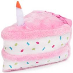 ZippyPaws Birthday Cake Dog Toy Pink