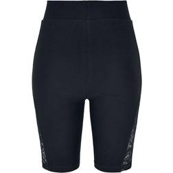 Urban Classics High Waist Lace Inset Cycle Short - Schwarz