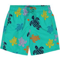 Vilebrequin Boys Swim Trunks Ronde Des Tortues - Nenuphar /Green