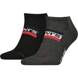 Levi's Sneakersocken mit Label-Print - Schwarz