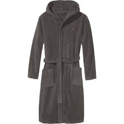Tommy Hilfiger Cotton Hooded Bathrobe - Navy