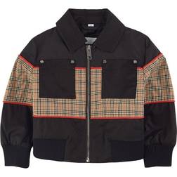 Burberry Barn Liam Logo Panellerad Bomberjacka