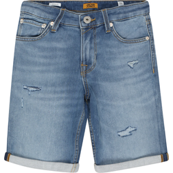 Jack & Jones Boy's Rick Icon Ge 606 Shorts - Blue Denim