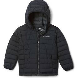 Columbia Boy's Powder Lite Hooded Jacket - Black