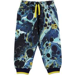 Dolce & Gabbana Kid's Marbled Sweatpants - Blue