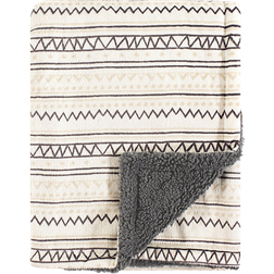 Hudson Mink Blanket with Sherpa Backing Aztec