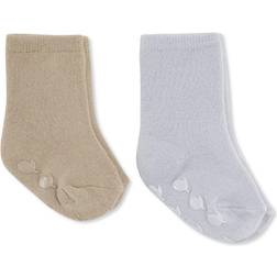 Konges Sløjd Skridsikre Strømper Terry 2-pack - Oxford/Pearl Blue