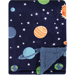 Hudson Plush Blanket with Sherpa Back Solar System