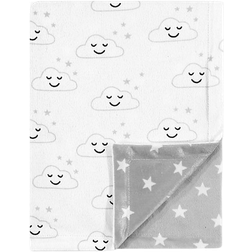 Hudson Reversible Mink Blanket Gray Clouds