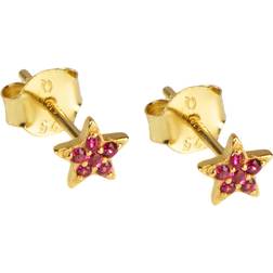 Hultquist Hultquist Ruby Star Earstud Dam Stiftörhängen Dimensions: 0.5