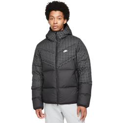 Nike Men's Sportswear Storm-FIT Windrunner All-Over Print Hooded Jacket Black/Sail